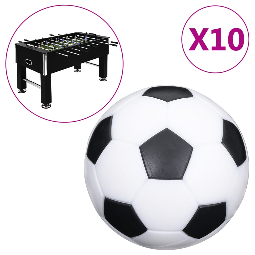 Vidaxl -baller for fotball Tabell 10 PCS 32 mm ABS