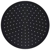 VidaXL Regenduschkopf rund 30 cm Edelstahl schwarz