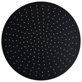 Vidaxl Regen Dusche Kopf rund 40 cm Edelstahl schwarz