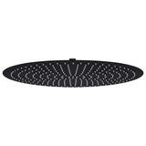 Vidaxl Regenduschkopf rund 50 cm Edelstahl schwarz