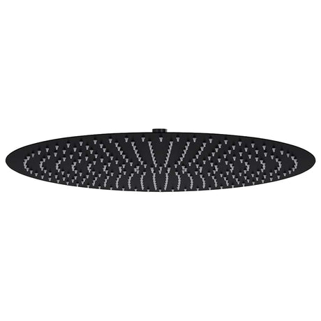 Vidaxl Regenduschkopf rund 50 cm Edelstahl schwarz