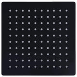 Vidaxl Regenduschkopf Quadrat 20x20 cm Edelstahl schwarz schwarz