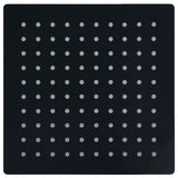 Vidaxl Rain Shower Head Square 20x20 cm in acciaio inossidabile nero