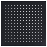 Vidaxl Regenduschkopf Quadrat 25x25 cm Edelstahl schwarz schwarz