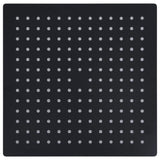 Vidaxl Rain Shower Head Square 25x25 cm en acier inoxydable noir