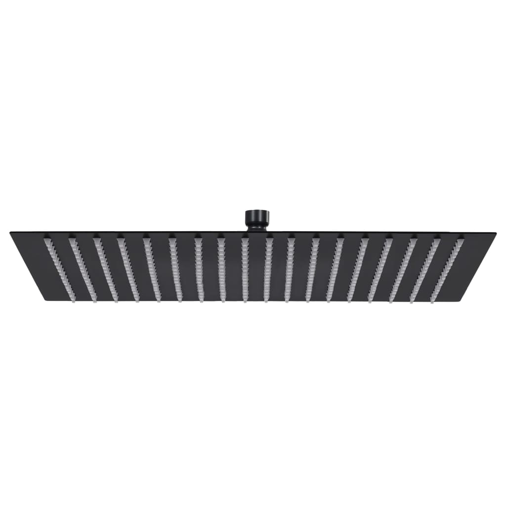 Vidaxl Rain Shower Head Square 50x50 cm in acciaio inossidabile nero