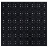 Vidaxl Regen Duschkopf Quadrat 50 x 50 cm Edelstahl schwarz schwarz