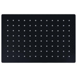 Vidaxl Regenduschkopf rechteckig 30x20 cm Edelstahl schwarz schwarz
