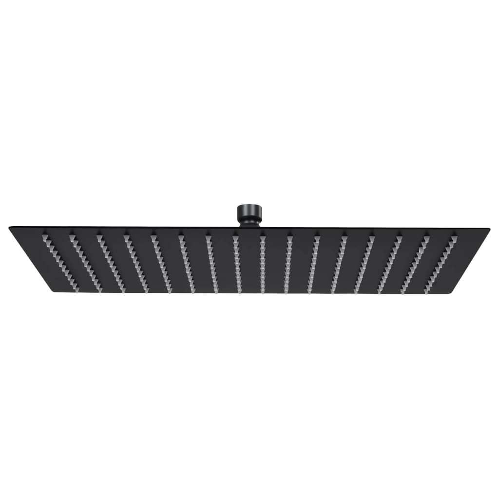 Vidaxl Rain Schema pioggia rettangolare 40x30 cm in acciaio inossidabile nero