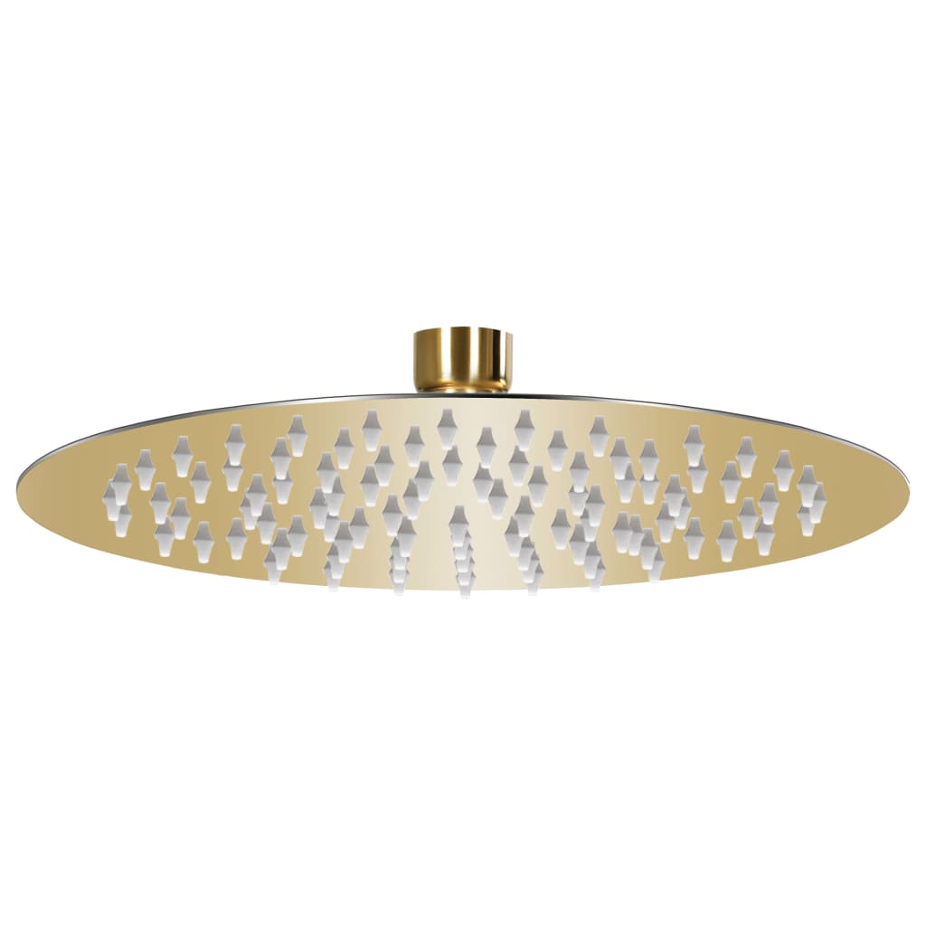 VidaXL Rain shower head Round 20 cm Stainless steel gold colored