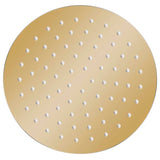 VidaXL Rain shower head Round 20 cm Stainless steel gold colored