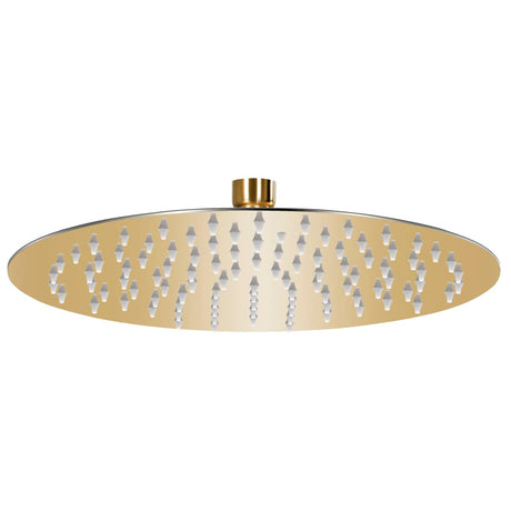 Vidaxl Regenduschkopf rund 25 cm Edelstahl Gold gefärbt