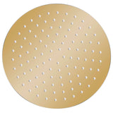 Vidaxl Rain Shower Head Round 25 cm rustfritt stål gullfarget