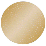 Vidaxl Regen Dusche Kopf rund 40 cm Edelstahl Goldfarbe