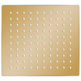 VidaXL Rain shower head Square 20x20 cm Stainless steel Gold colored