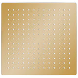 Vidaxl Regenduschkopf Quadrat 25x25 cm Edelstahl Gold gefärbt