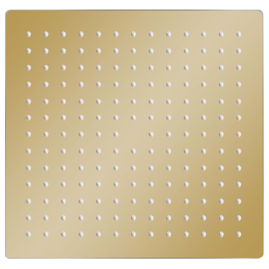 Vidaxl Regenduschkopf Quadrat 25x25 cm Edelstahl Gold gefärbt