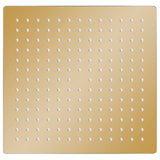 Vidaxl Reen Dusche Kapp Quadrat 30x30 cm Edeless Stol Gold faarweg