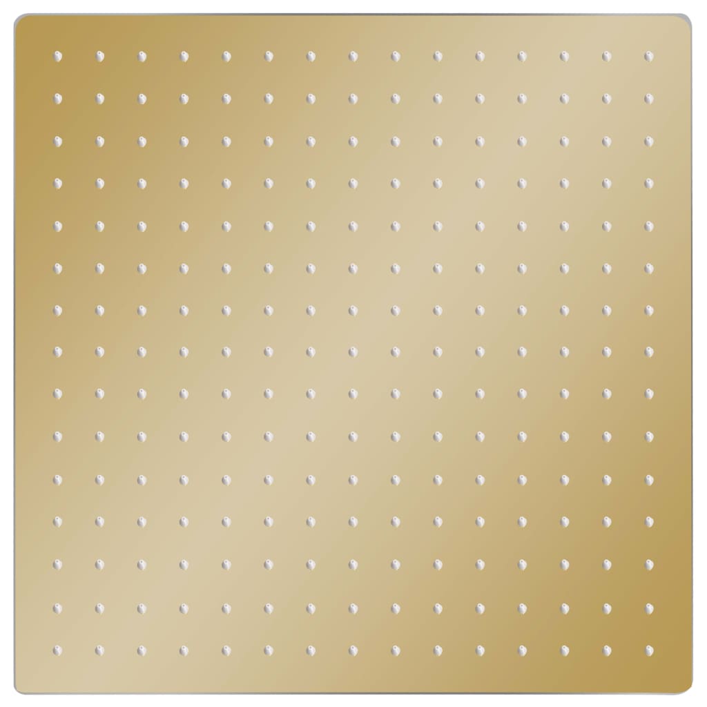 Vidaxl Regen Duschkopf Quadrat 40 x 40 cm Edelstahl Gold gefärbt