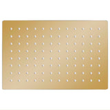 Vidaxl Regenduschkopf rechteckig 30x20 cm Edelstahl goldfarben
