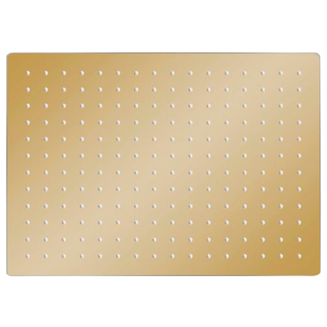 Vidaxl Regenduschkopf rechteckig 40 x 30 cm Edelstahl Gold gefärbt