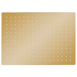 Vidaxl Regenduschkopf rechteckig 40 x 30 cm Edelstahl Gold gefärbt