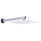 Vidaxl Duscharm Quadrat 30 cm Edelstahl 201 Silberfarbe