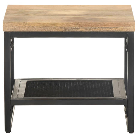 Vidaxl bijzettafel 40x40x35 cm massief mangohout