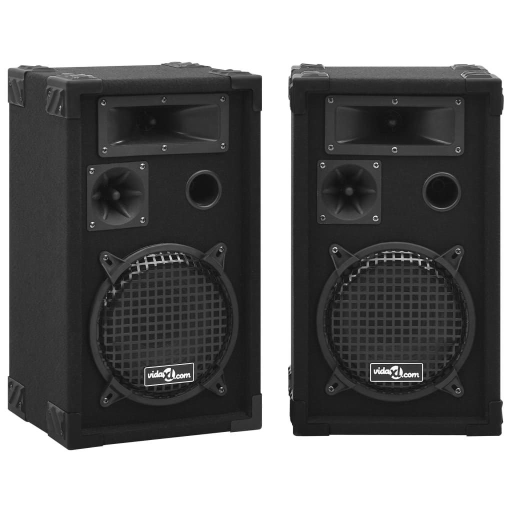 VidaXL HiFi-Podium speakers 2 St Passive Professional 800 W Black