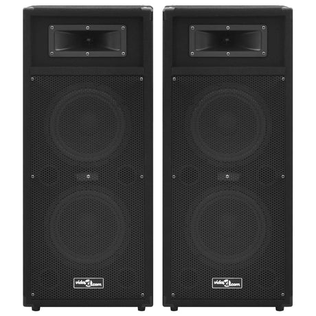 Vidaxl HiFi-Podium-Lautsprecher 2 St passive Profi 1000 W Schwarz