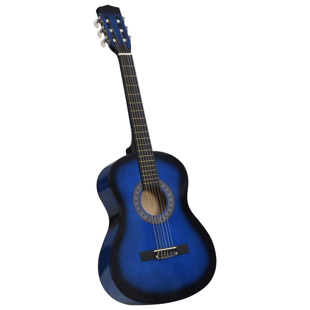 Vidaxl Guitar Classic nybegynner med Tas 3 4 36 Blue