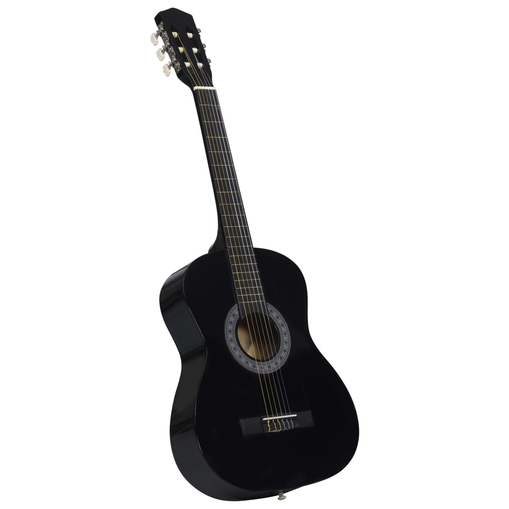 Vidaxl Guitar Classic Begynder med TAS 3 4 36 Sort