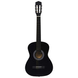 Vidaxl Guitar Classic Begynder med TAS 3 4 36 Sort