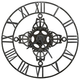 Vidaxl wall clock 78 cm metal silver colored