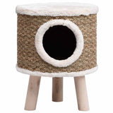 Vidaxl kattenhuis avec des jambes en bois 41 cm