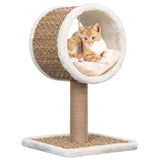 VidaXL cat furniture with tunnel and toy 56 cm seagrass