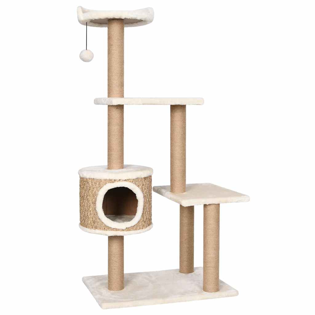 Vidaxl Cat Furniture with Scratch Posts 123 cm Sea Seafrass