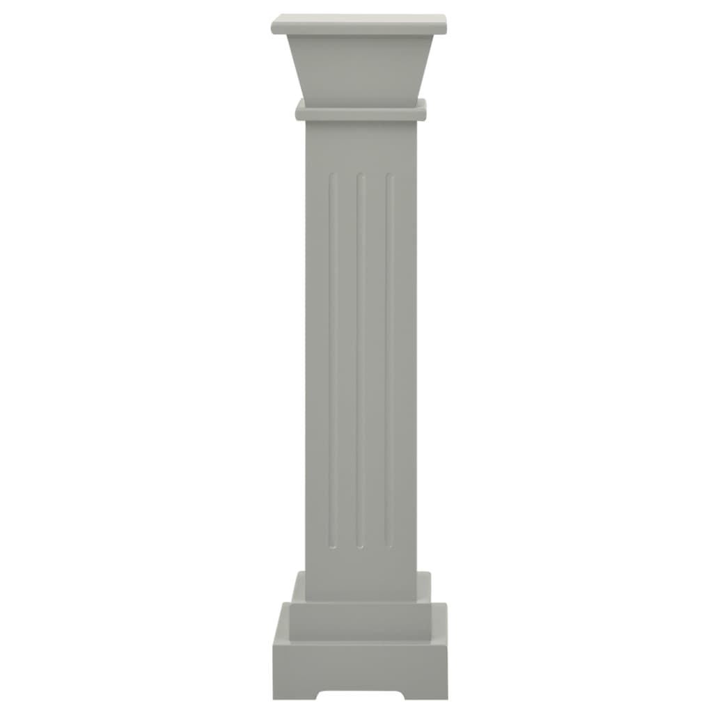 Vidaxl Plant Standard Classic Colonna Square 17x17x66 cm Mdf Grey