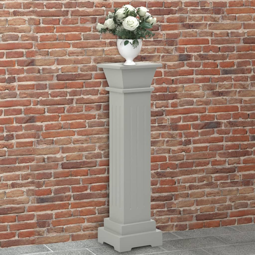 Vidaxl Plant Standard Classic Column Square Square 17x17x66 cm mdf šedá