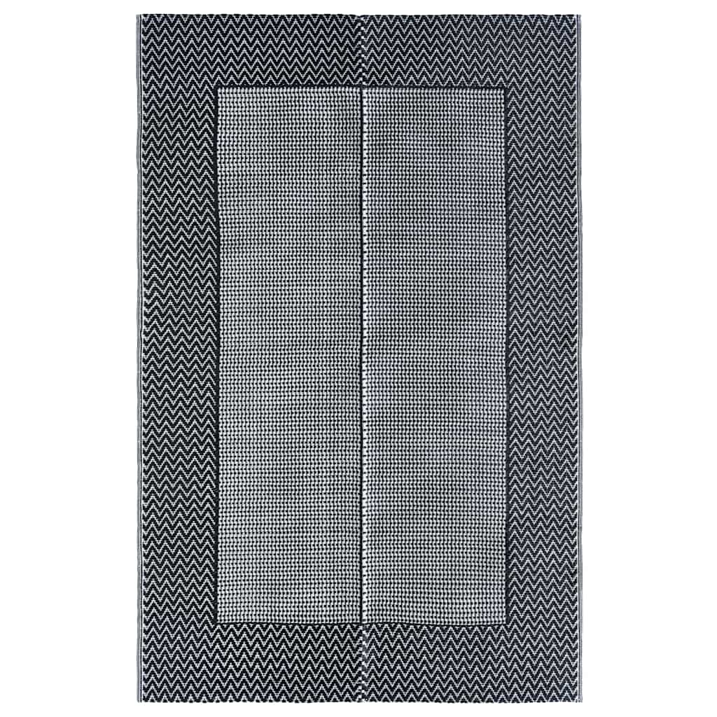 Vidaxl außerhalb des Teppichs Arakil 120x180 cm pp grau