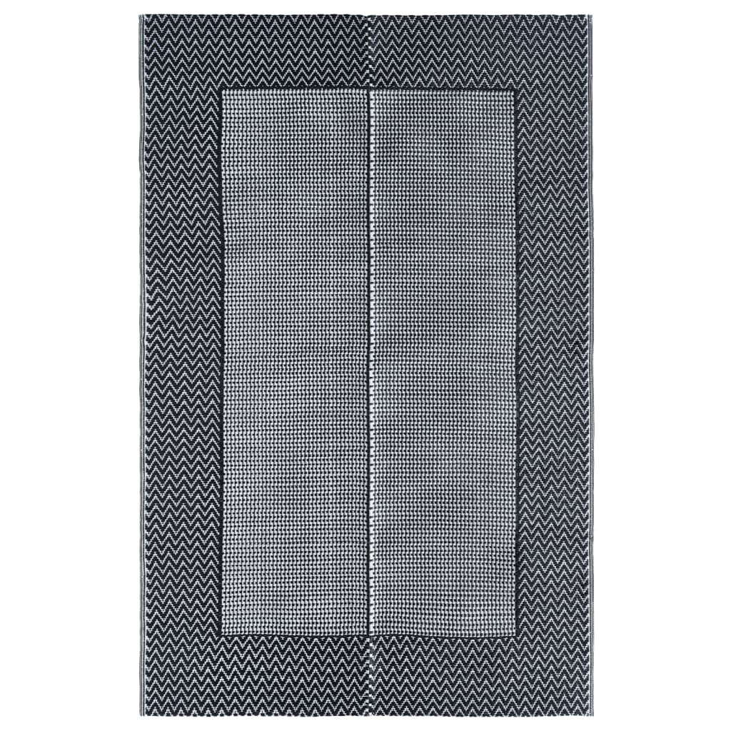 Vidaxl afuera de la alfombra Arakil 160x230 cm pp gris