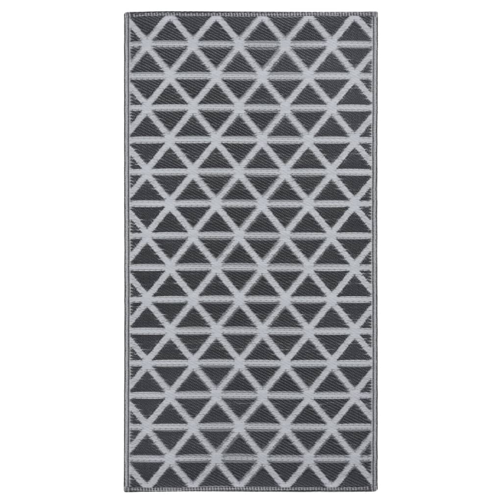 Vidaxl extérieur tapis arakil 80x150 cm pp noir