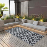 Vidaxl außerhalb des Teppichs Arakil 80x150 cm pp schwarz