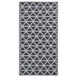 Vidaxl außerhalb des Teppichs Arakil 160x230 cm pp schwarz