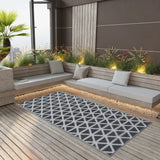 Vidaxl außerhalb des Teppichs Arakil 160x230 cm pp schwarz