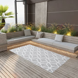 Vidaxl outside rug 80x150 cm pp gray