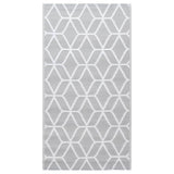 Vidaxl außerhalb des Teppichs Arakil 190x290 cm pp grau