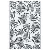 Vidaxl außerhalb des Teppichs Arakil 80x150 cm pp weiß und schwarz