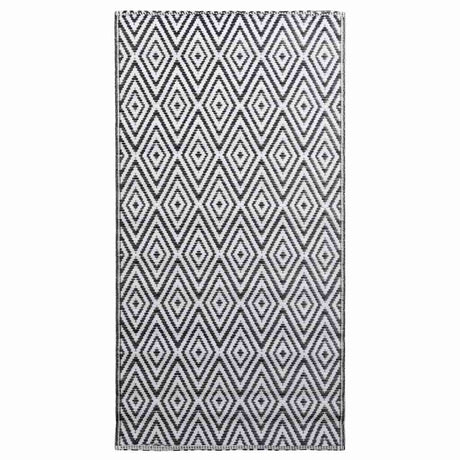 Vidaxx Outdoor-Teppich Arakil 80x150 cm PP weiß und schwarz