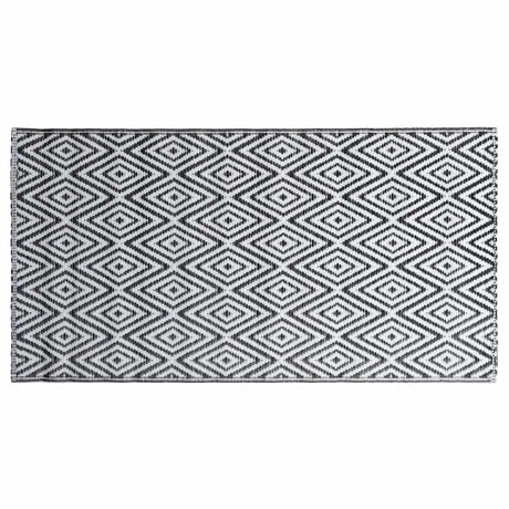 Vidaxx Outdoor-Teppich Arakil 80x150 cm PP weiß und schwarz
